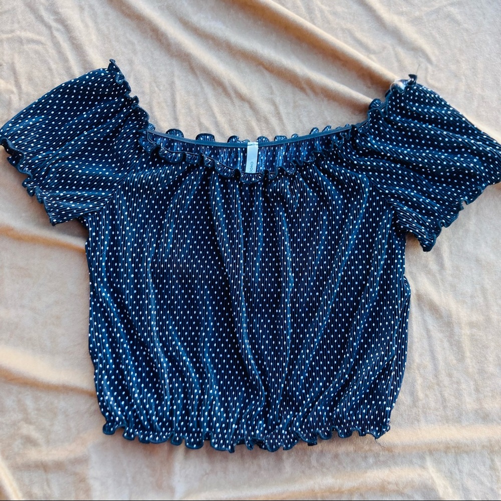 Polka dot crop top